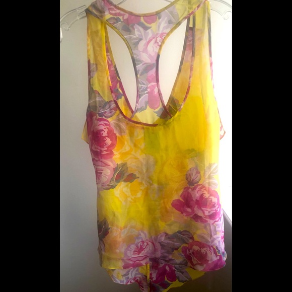 Yona Baraschi Silk Floral Sleeveless Blouse. EUC. - Picture 3 of 8